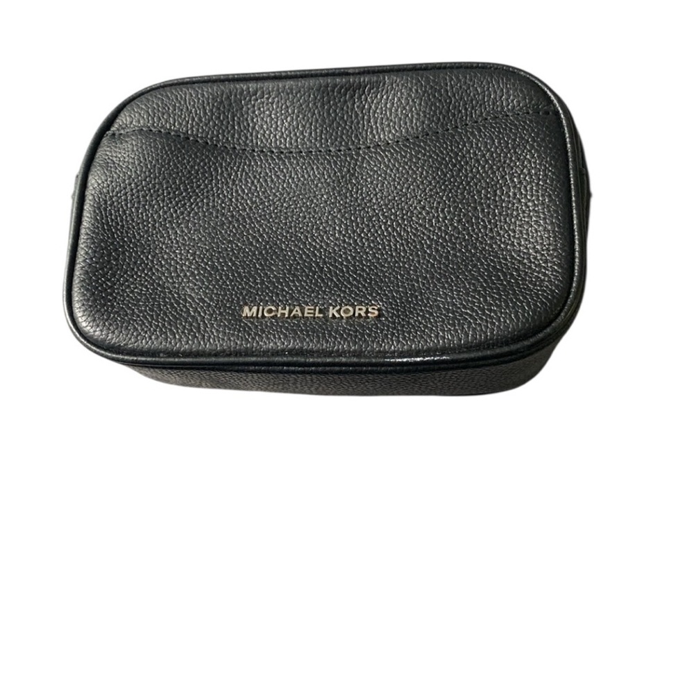 Michael Kors Black pebble Leather Pouch Fanny Pack /Crossbody - Picture 1 of 5
